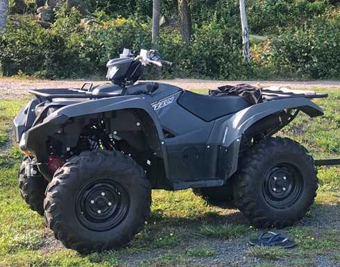 Fyrhjuling Yamaha Grizzly 700 EPS stulen i Bräkne Hoby mellan Ronneby och Karlshamn, kan ha lokaliserats med drönare